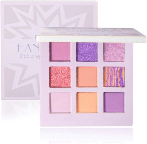 FMURY Eyeshadow Palette 9 Colors Matte Eyeshadow Palette Glitter Eyeshadow Makeup Nude Makeup Eyeshadow Palette Cosmetics(E) - Image 2