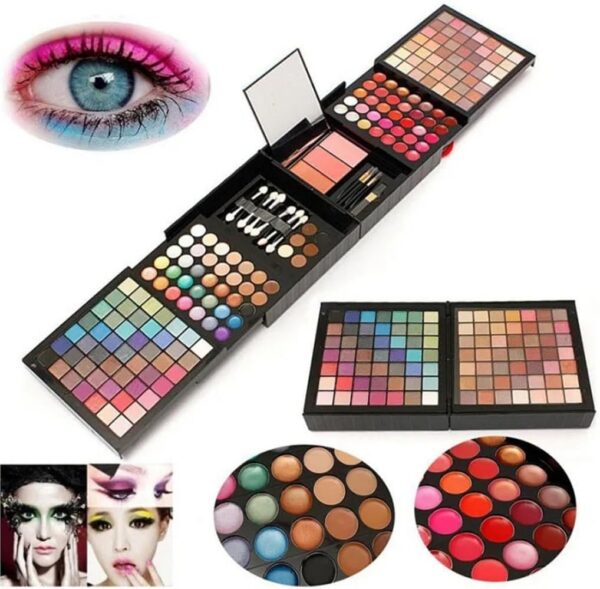 FMURY 177 Color Eye Shadow Palette Cosmetics Set Lip Gloss Concealer Primary Cosmetics - Image 3