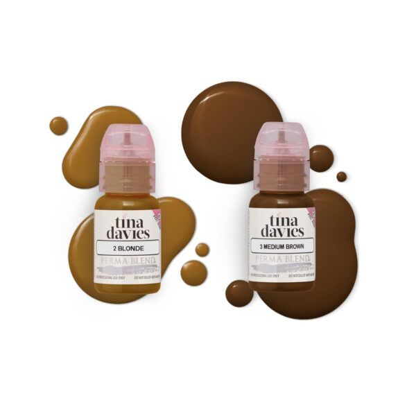 Tina Davies Professional Bolder Brown Brow Pigment Collection - Permanent Eyebrow Makeup - Colours Heal True to Tone - Includes Colour Chart - 8 x 1/2oz bottles - Image 4