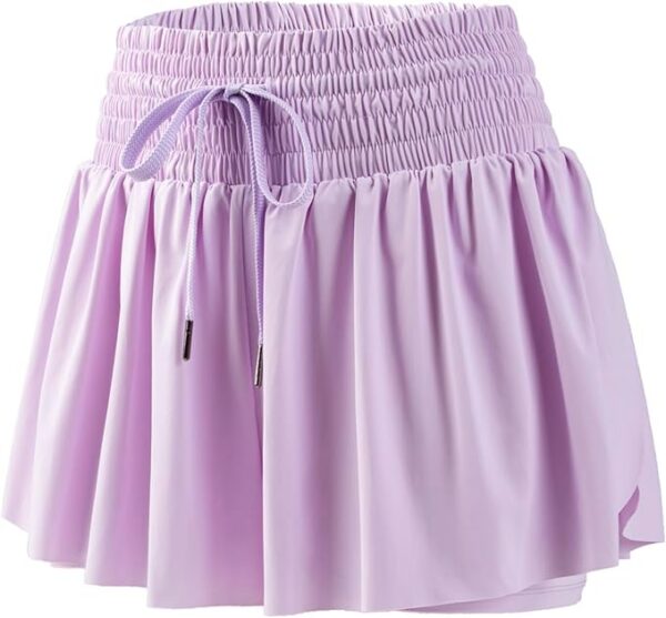 Blaosn Flowy Athletic Shorts for Women Workout Running Gym Yoga High Waist Skort Sweat Skirt Cute Clothes Summer Outfits - Image 2