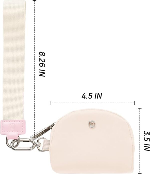 Mum's memory Mini Zip Around Wristlet Wallet for Women Dual Pouch Wristlet Portable keychain wallet Coin Purse Mini Women Coin Pocket - Image 7