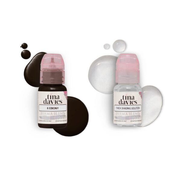 Tina Davies Professional Bolder Brown Brow Pigment Collection - Permanent Eyebrow Makeup - Colours Heal True to Tone - Includes Colour Chart - 8 x 1/2oz bottles - Image 3