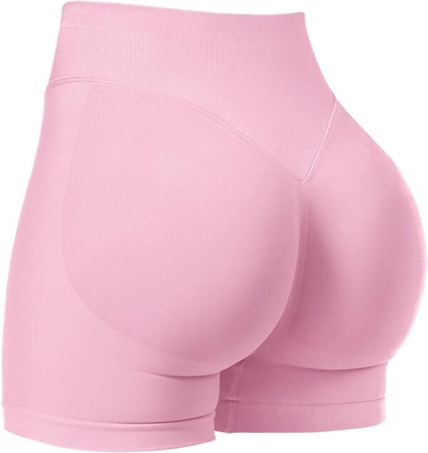 VOYJOY Women Workout Impact Shorts 3.6"/ 4.5"/ 6" Scrunch Butt Lifting Gym Seamless Booty Biker Shorts - Image 3