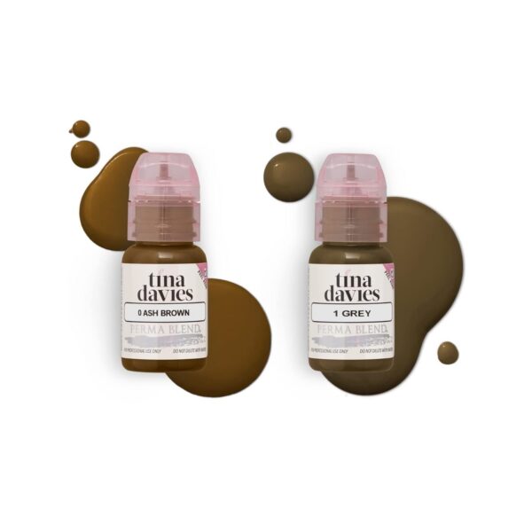Tina Davies Professional Bolder Brown Brow Pigment Collection - Permanent Eyebrow Makeup - Colours Heal True to Tone - Includes Colour Chart - 8 x 1/2oz bottles - Image 7
