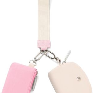 Mum's memory Mini Zip Around Wristlet Wallet for Women Dual Pouch Wristlet Portable keychain wallet Coin Purse Mini Women Coin Pocket