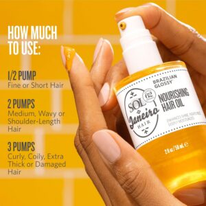Brazilian Glossy Nourishing Hair Oil | Fights Frizz