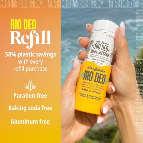 Sol de Janeiro Rio Deo Refillable Aluminum Free Deodorant | Scent:Cheirosa '62 - Image 8
