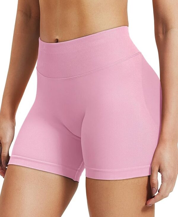 VOYJOY Women Workout Impact Shorts 3.6"/ 4.5"/ 6" Scrunch Butt Lifting Gym Seamless Booty Biker Shorts - Image 6